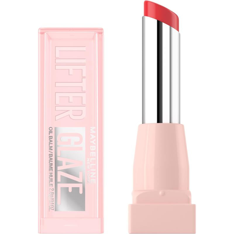 Lifter Glaze Oil Balm with Hyaluronic Acid and Hydrating Oil Blend, Lip Balm with 24Hrs of Smooth, Buildable Color, Moisturizing Shine, Maybelline